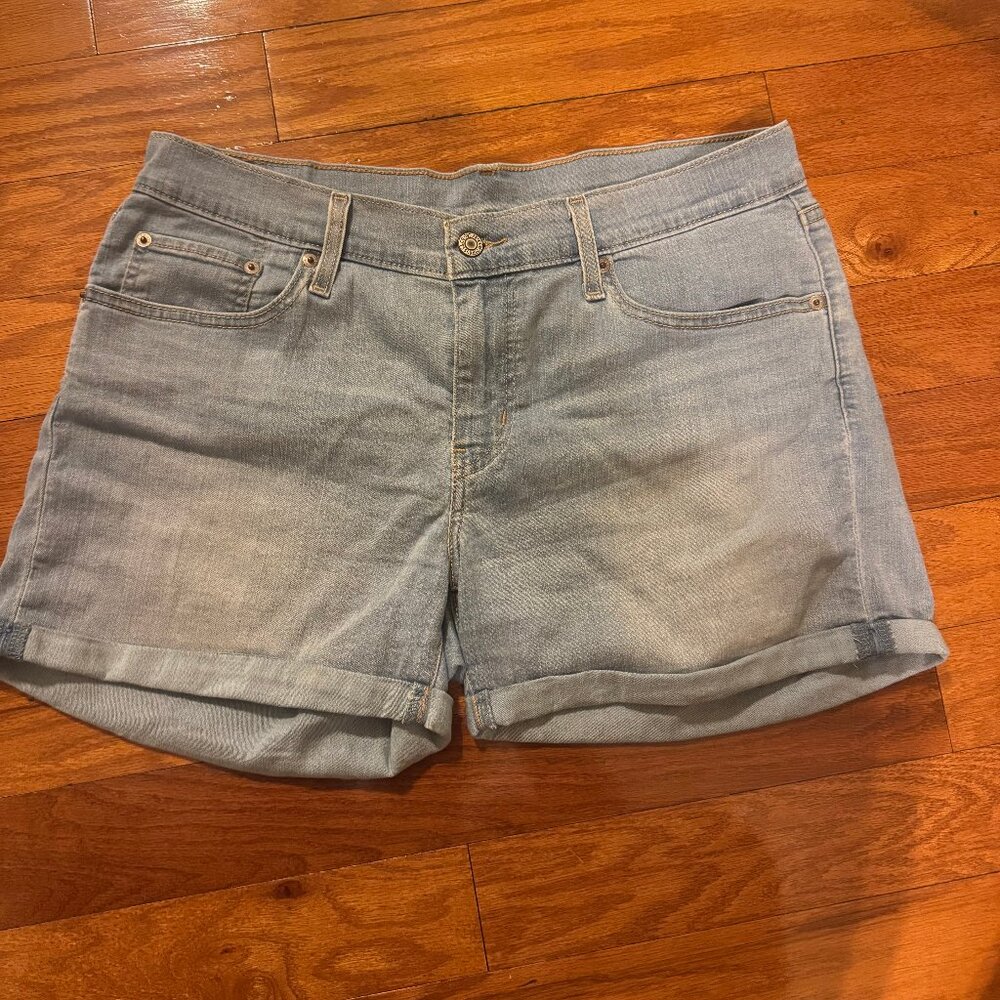Levi's Light Blue Jean Shorts